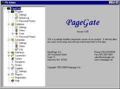 PageGate screen shots